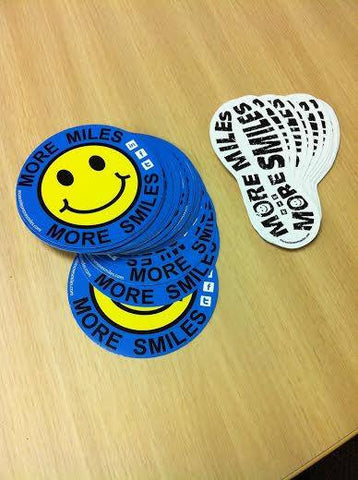 More Miles More Smiles Car Stickers